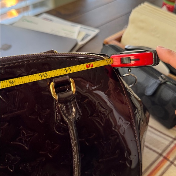 Louis Vuitton merlot Vernis Satchel with Signature Monogram - Picture 12 of 14